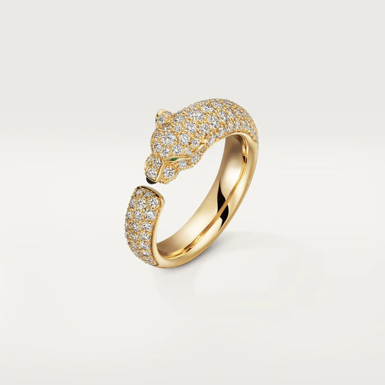 [Cyra]  PANTHERE PINK GOLD DIAMOND RING