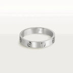 [Cyra] ラブリング 4MM 1ポイントダイヤモンド シルバー