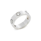 [Cyra]  LOVE RING 5,5 MM 3 DIAMANTEN SILBER